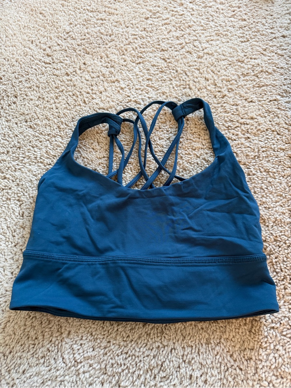 Navy blue lululemon sports bra